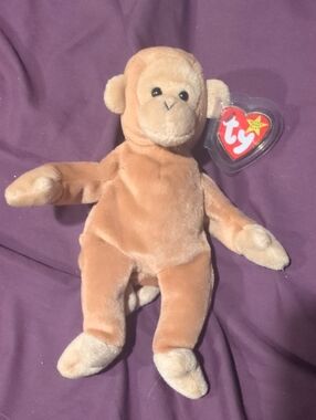 Ty Brown Plush Monkey "BONGO" NWT